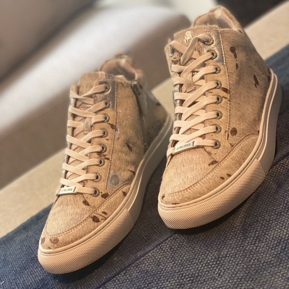 J SLIDES PONY SNEAKER OFF WHITE METALLIC - Picture 3 of 10